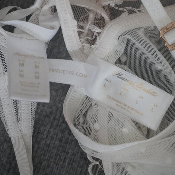 Honey Birdette Sheer White Chemise - Picture 6 of 6